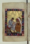 Coislin 195, fol. 240v, Saint Luc&nbsp;écrivant