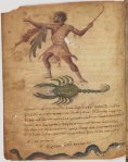 Supplément grec 247, fol. 2v, Orion et le&nbsp;scorpion